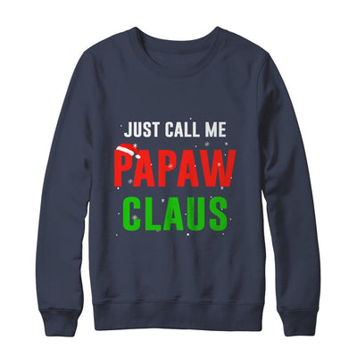 Santa PaPaw Claus Matching Family Christmas Pajamas-T-Shirt & Sweatshirt-Crewneck Sweatshirt-Navy