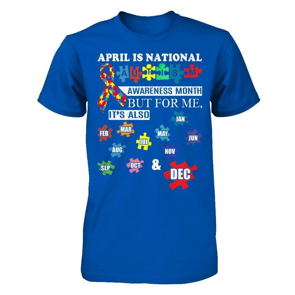 April Is National Autism Awareness Month-T-Shirt & Hoodie-Premium T-Shirt-Royal