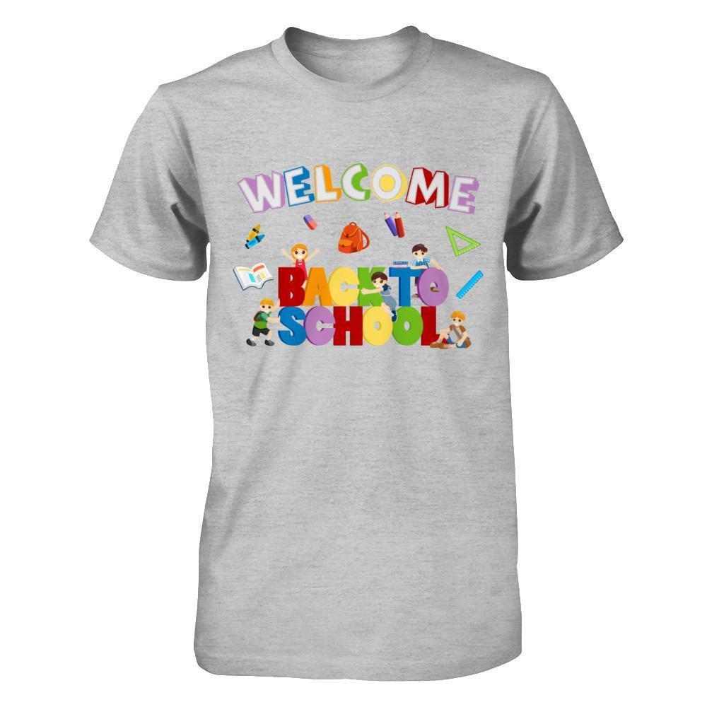 Welcome Back To School-T-Shirt & Hoodie-Premium T-Shirt-Heather Gray
