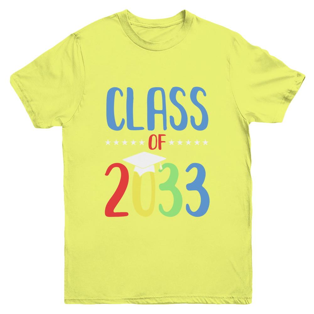 Grow With Me First Day Of School Class Of 2033 Youth-Youth Shirt-Youth T-Shirt-Daisy