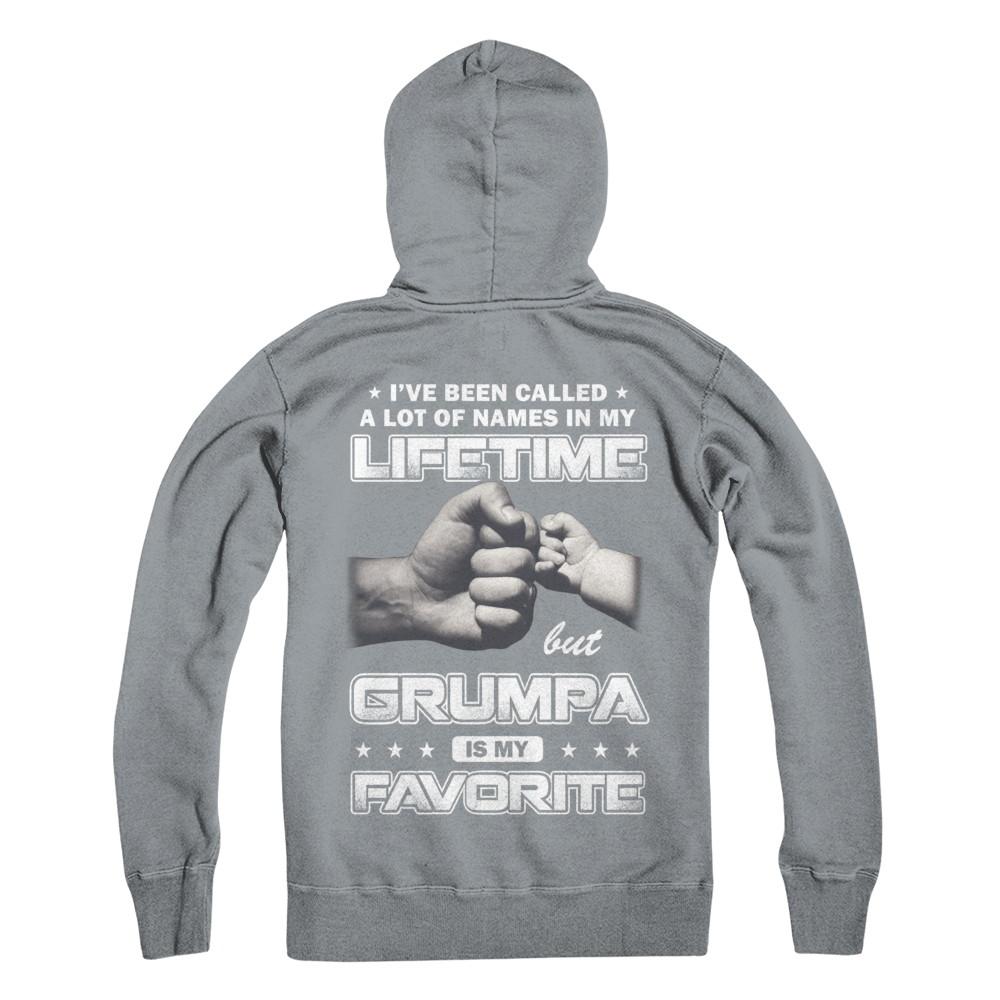 I've Been Called A Lot Of Names But Grumpa Is My Favorite-T-Shirt & Hoodie-Pullover Hoodie-Light Steel