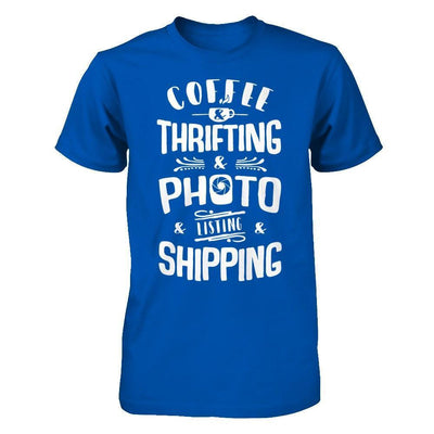 Coffee Thrifting Photos Listing Shipping-T-Shirt & Hoodie-Premium T-Shirt-Royal