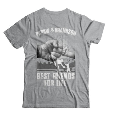Papaw And Grandson Best Friends For Life-T-Shirt & Hoodie-Classic T-Shirt-Sport Grey