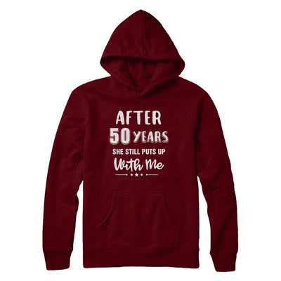 50Th Wedding Anniversary Funny Husband Gift-T-Shirt & Hoodie-Pullover Hoodie-Maroon