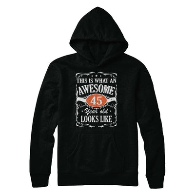 Vintage This Is What An Awesome 45 Year Old 1976 Birthday-T-Shirt & Hoodie-Pullover Hoodie-Black