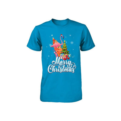 Flamingo Christmas Gift Merry Christmas Flamingo Youth-Youth Shirt-