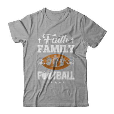 Faith Family Football-T-Shirt & Hoodie-Classic T-Shirt-Sport Grey