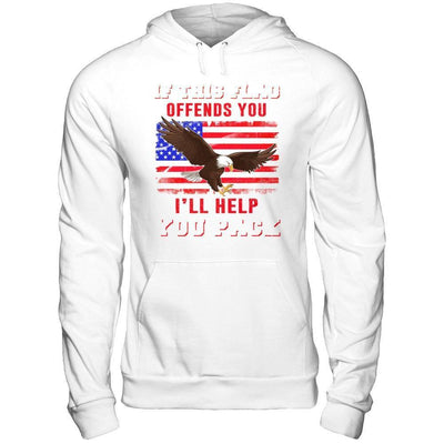 If This Flag Offends You I'll Help You Pack-T-Shirt & Hoodie-Pullover Hoodie-White