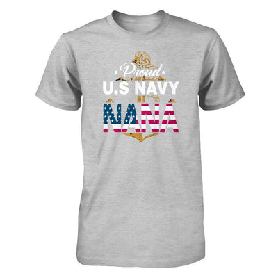 Proud US Navy Nana-T-Shirt & Hoodie-Premium T-Shirt-Heather Gray