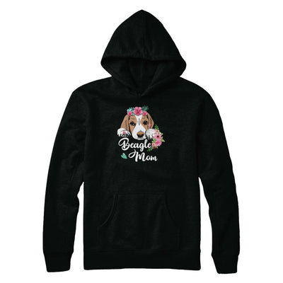 Beagle Mom Funny Dog Mom Gift Idea-T-Shirt & Tank Top-Pullover Hoodie-Black