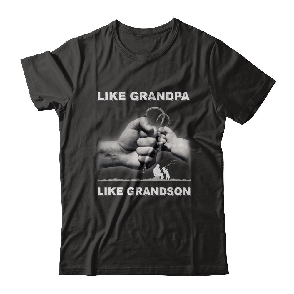 Like Grandpa Like Grandson Fishing Fish Fathers Day