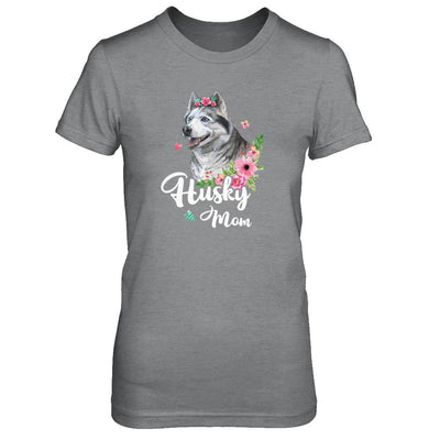 Husky Mom Funny Dog Mom Gift Idea-T-Shirt & Tank Top-Women's T-Shirt-Sport Grey