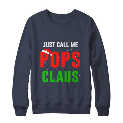 Santa Pops Claus Matching Family Christmas Pajamas-T-Shirt & Sweatshirt-Crewneck Sweatshirt-Navy