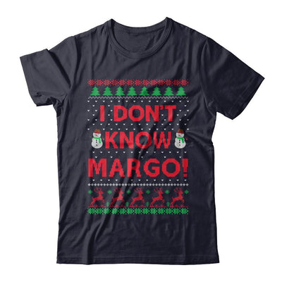 I Don't Know Margo Christmas Ugly Sweater-T-Shirt & Sweatshirt-Premium T-Shirt-Midnight Navy