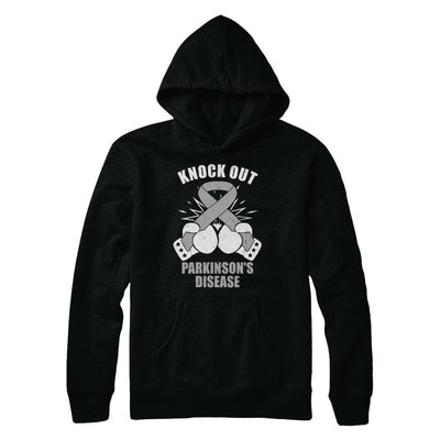 Boxing knock out Parkinson's Disease Awareness Support-T-Shirt & Hoodie-Pullover Hoodie-Black