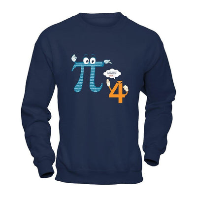 Happy Pi Day 2017 He Doesn't Know When To Stop-T-Shirt & Hoodie-Crewneck Sweatshirt-Navy