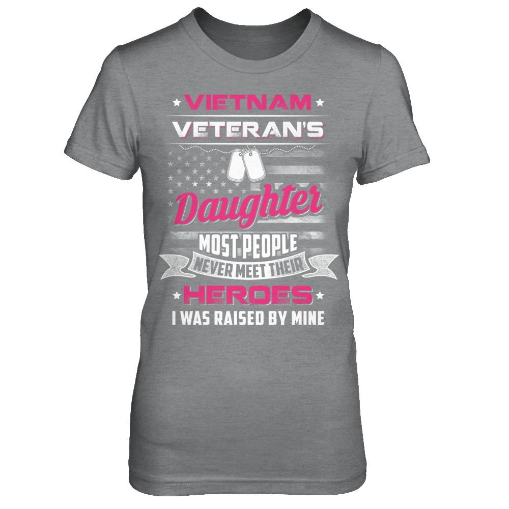 Vietnam Veteran's Daughter I Was Raised By Mine-T-Shirt & Hoodie-Women's T-Shirt-Sport Grey