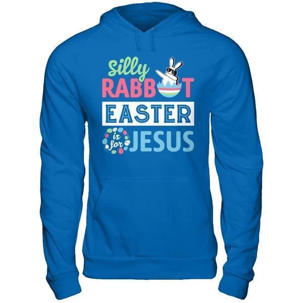 Dabbing Silly Rabbit Easter Is For Jesus-T-Shirt & Hoodie-Pullover Hoodie-Royal