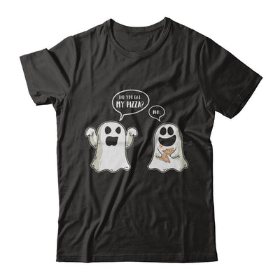 Funny Ghost Halloween Pizza Costume-T-Shirt & Hoodie-Premium T-Shirt-Black