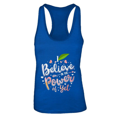 I Believe In The Power Of Yet-T-Shirt & Tank Top-Women's Ideal Racerback Tank-Royal