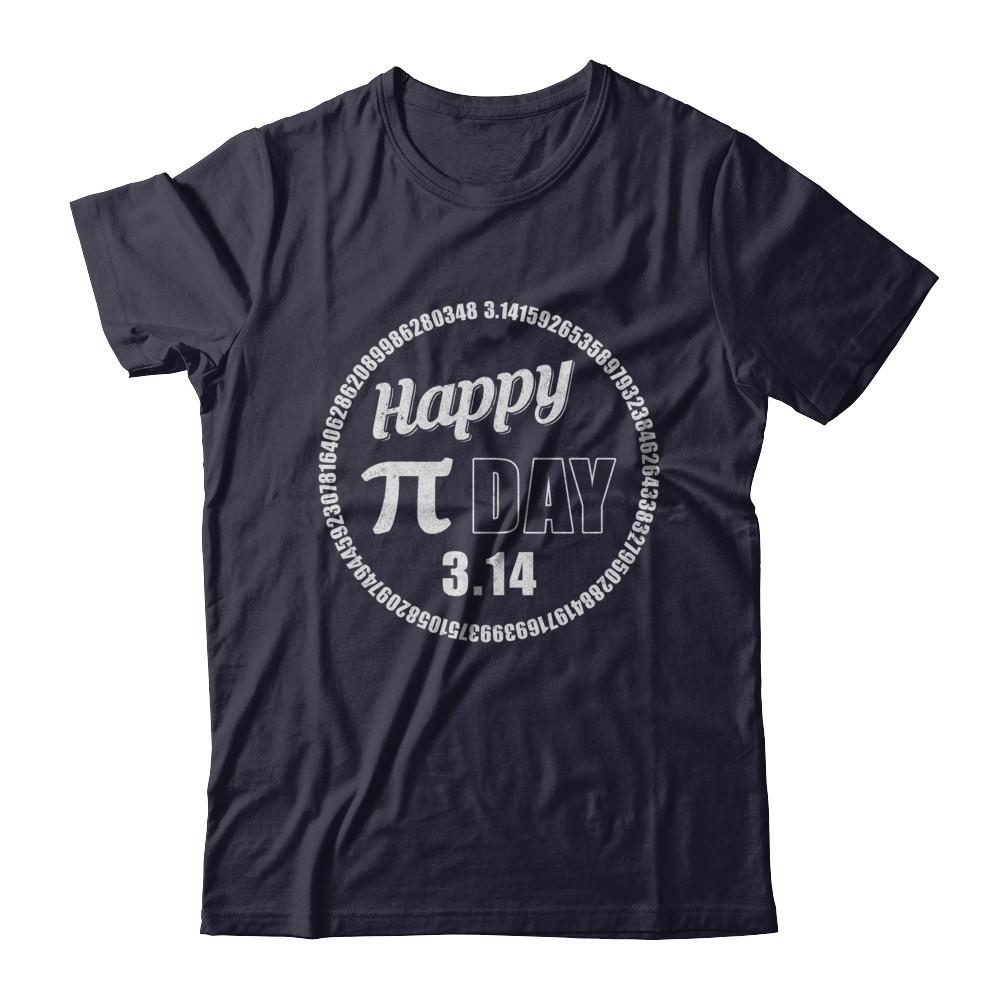Happy Pi Day Love Math Funny March 14Th 2021-T-Shirt & Hoodie-Premium T-Shirt-Midnight Navy
