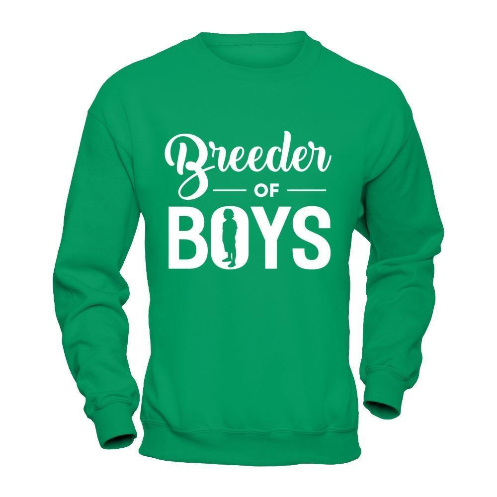 Breeder Of Boys-T-Shirt & Hoodie-Crewneck Sweatshirt-Irish Green