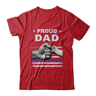 Proud Dad Police Thin Blue Line Flag Fathers Day-T-Shirt & Hoodie-Classic T-Shirt-Red