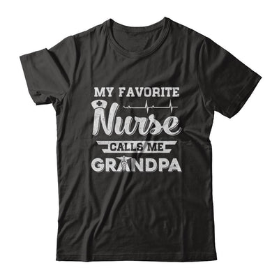 My Favorite Nurse Calls Me Grandpa Fathers Day Gift-T-Shirt & Hoodie-Classic T-Shirt-Black