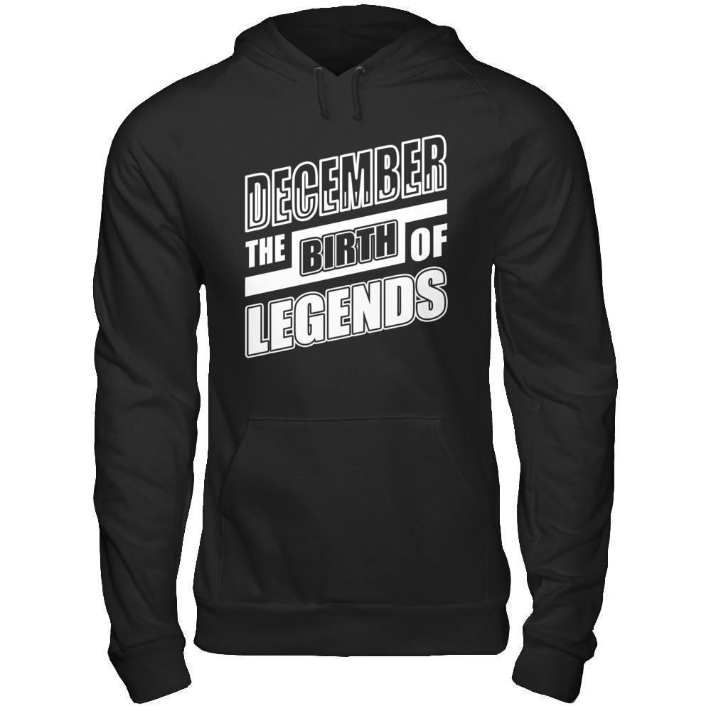 December The Birth Of Legends-T-Shirt & Hoodie-Pullover Hoodie-Black