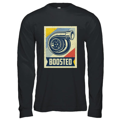 Vintage Turbo Car Boost Turbocharger Lag Retro Race-T-Shirt & Hoodie-Long Sleeve T-Shirt-Black