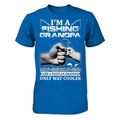 I'm A Fishing Grandpa Like A Normal Grandpa But Way Cooler-T-Shirt & Hoodie-Classic T-Shirt-Royal