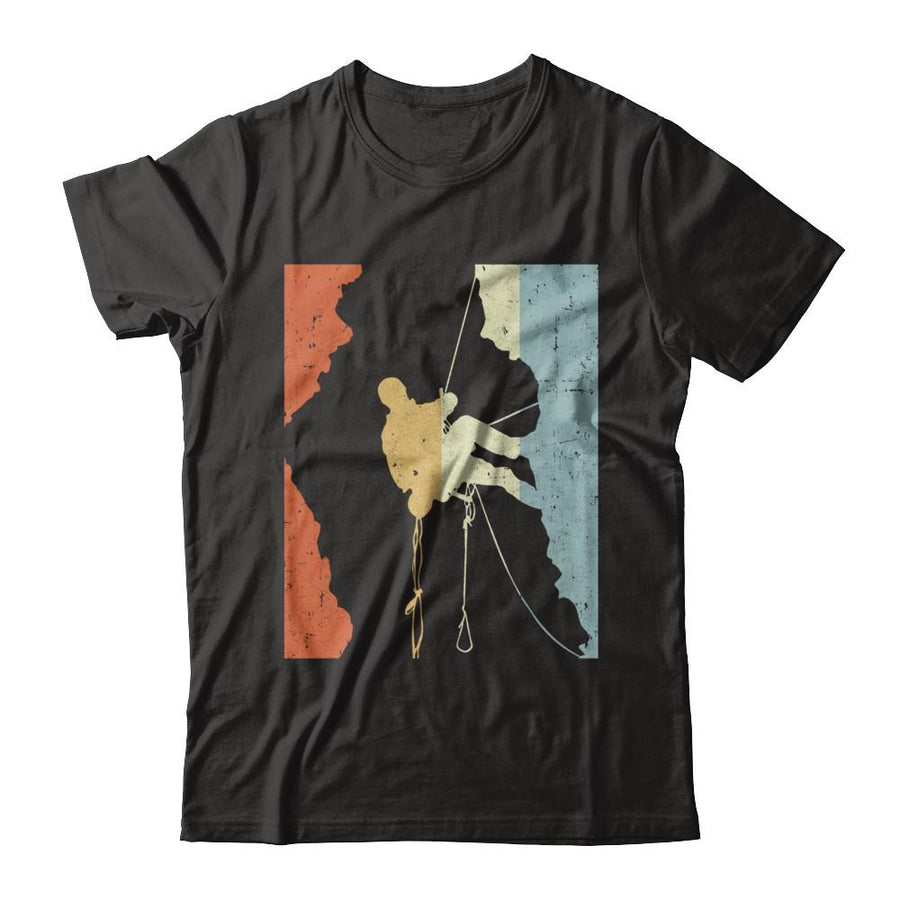 Vintage Rock Climbing Climb-T-Shirt & Hoodie-Premium T-Shirt-Black