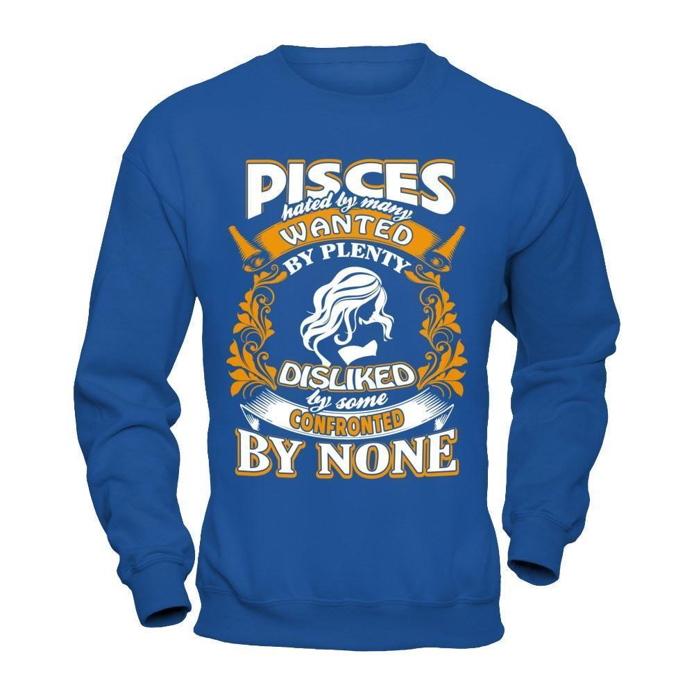 Pisces Hated By Many Wanted By Plenty-T-Shirt & Hoodie-Crewneck Sweatshirt-Royal