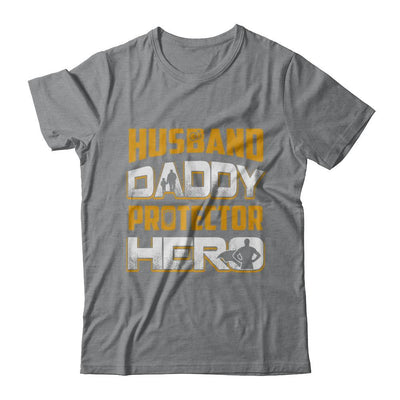 Husband Daddy Protector Hero-T-Shirt & Hoodie-Classic T-Shirt-Sport Grey