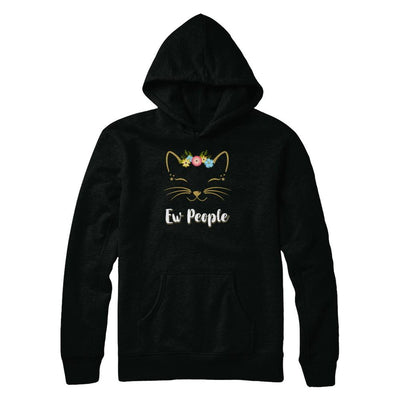 Ew People Kitty Cat-T-Shirt & Tank Top-Pullover Hoodie-Black