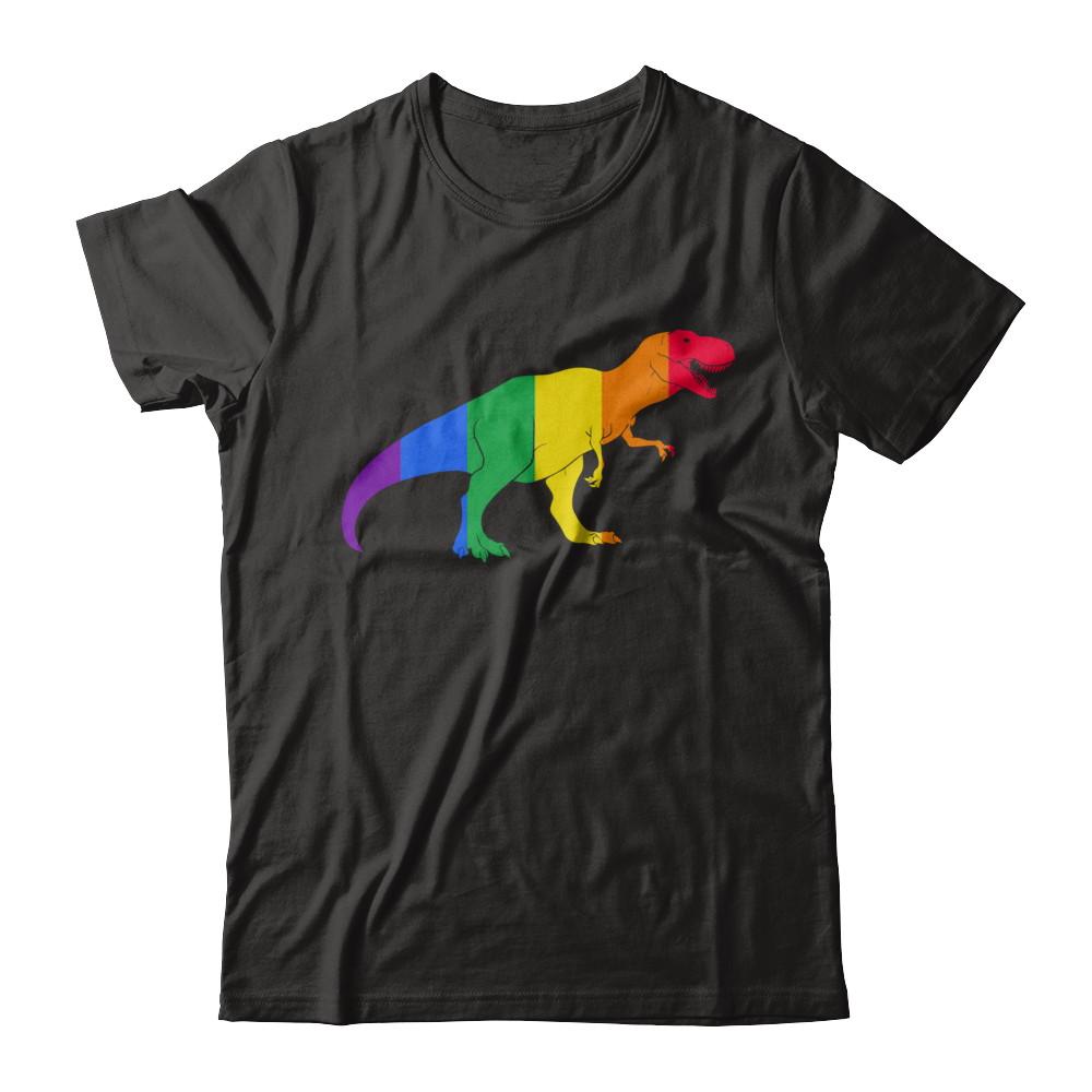 Pride LGBT Dinosaur T REX Gift Rainbow LGBT Gay Lesb