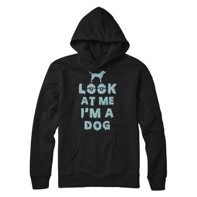 Look At Me I'm A Dog Halloween Costume-T-Shirt & Hoodie-Pullover Hoodie-Black