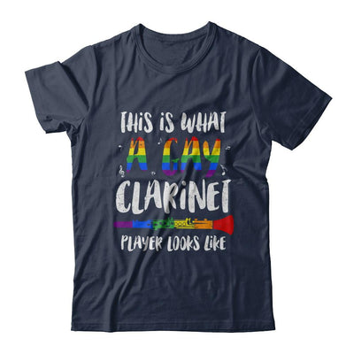This Is What A Gay Clarinet Player Looks Like LGBT-T-Shirt & Hoodie-Classic T-Shirt-Navy