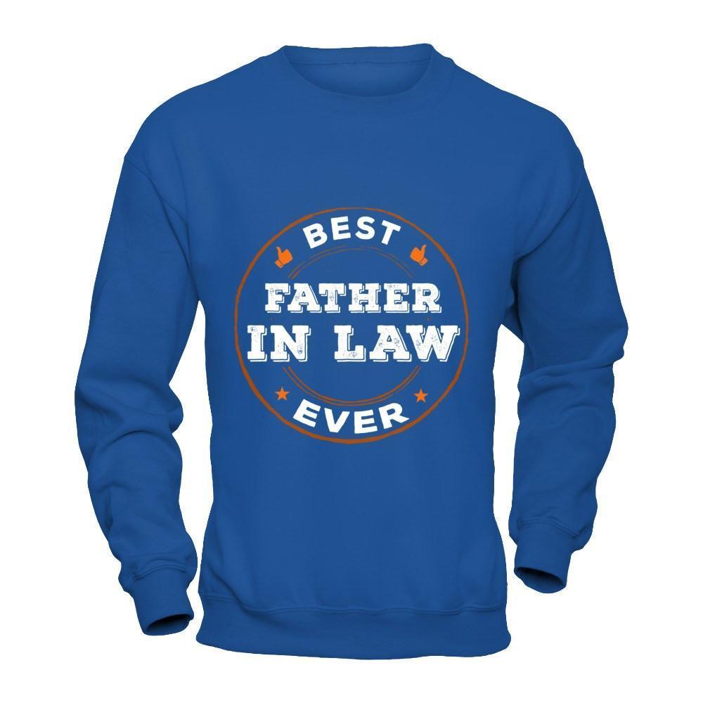 Best Father In Law Ever-T-Shirt & Hoodie-Crewneck Sweatshirt-Royal