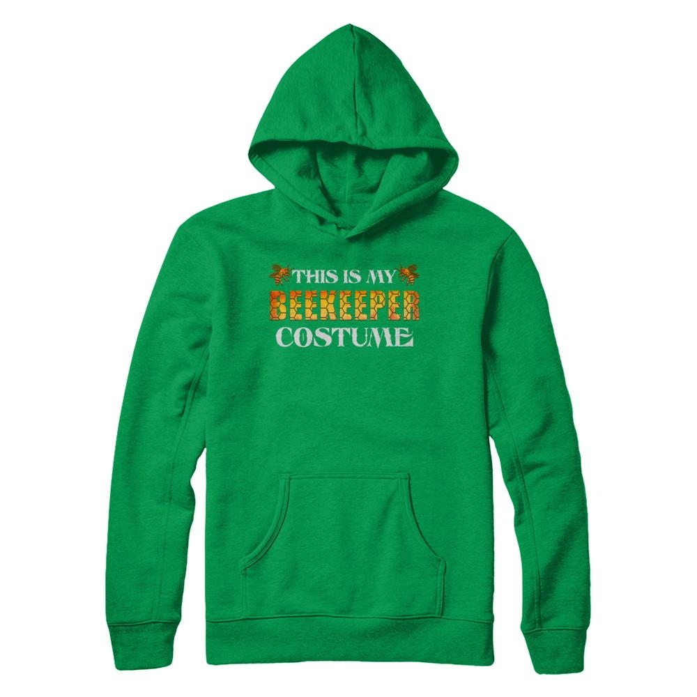 This Is My Beekeeper Costume Funny Halloween-T-Shirt & Hoodie-Pullover Hoodie-Irish Green