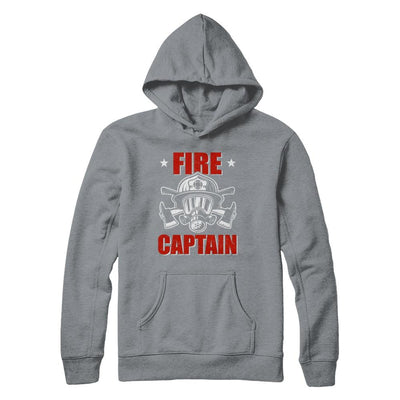 Fire Captain Fireman Dad Firefighter Gift-T-Shirt & Hoodie-Pullover Hoodie-Light Steel