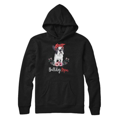 Bulldog Mom Gift For Women Dog Lover-T-Shirt & Hoodie-Pullover Hoodie-Black