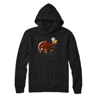 Nurse Turkey Funny Thanksgiving Day-T-Shirt & Hoodie-Pullover Hoodie-Black