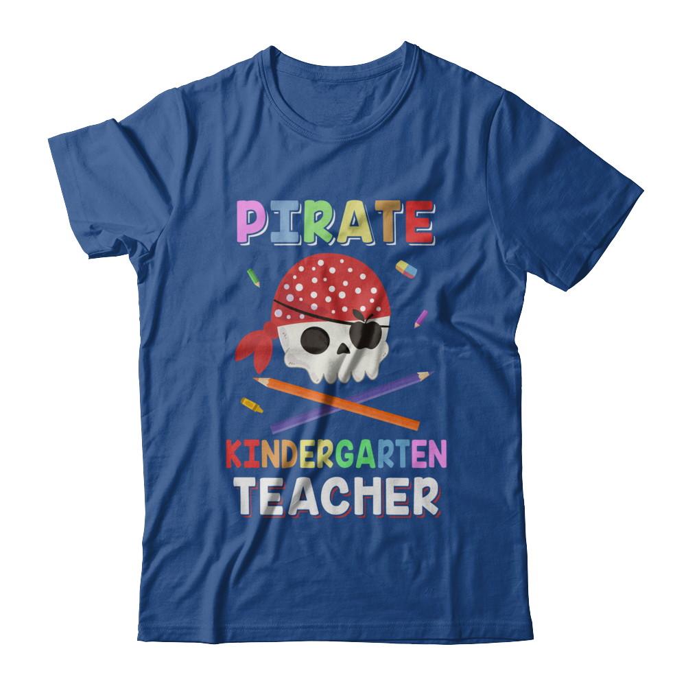 Pirate Kindergarten Teacher Costume Halloween-T-Shirt & Hoodie-Classic T-Shirt-Royal