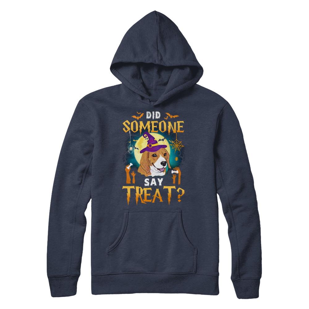 Did Someone Say Treat Beagle Halloween Costume-T-Shirt & Hoodie-Pullover Hoodie-Navy