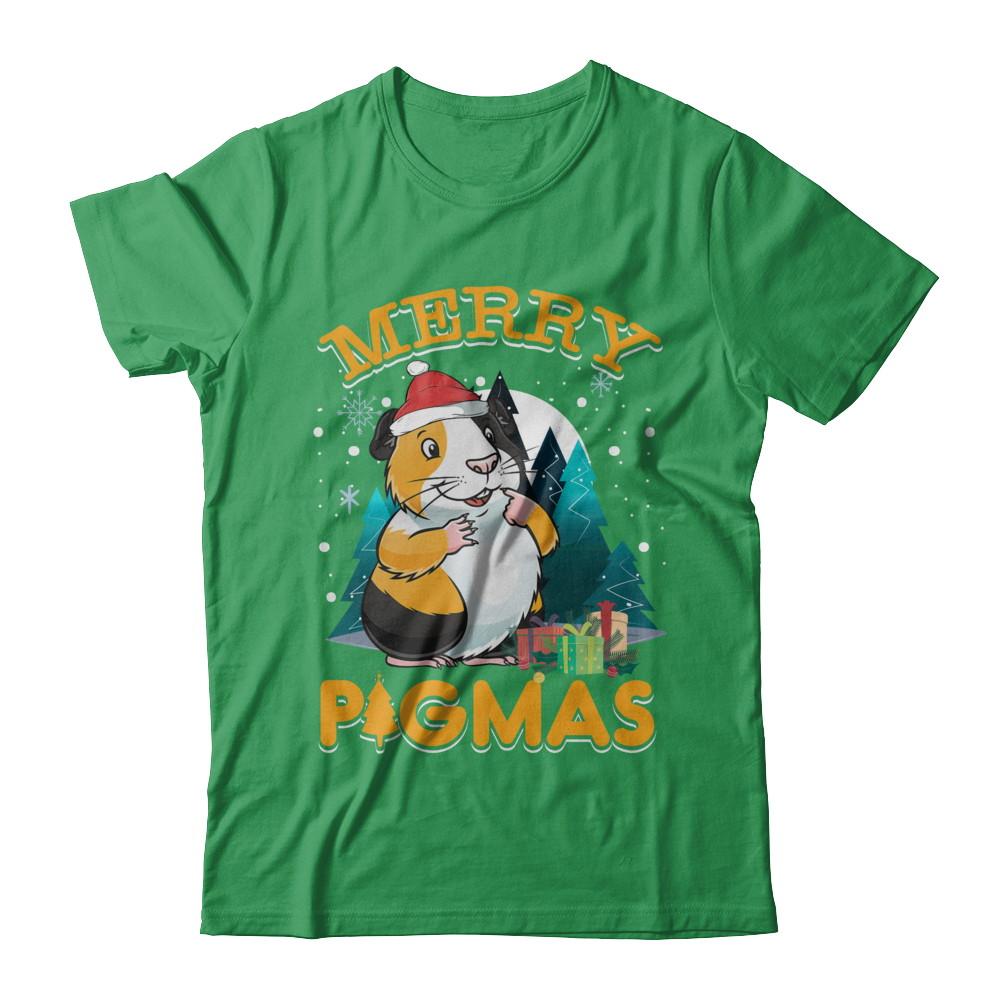 Merry Pigmas Funny Guinea Pig-T-Shirt & Hoodie-Premium T-Shirt-Kelly Green