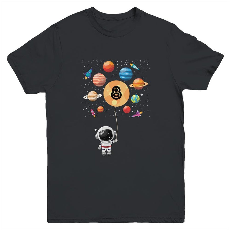 6 Years Old Birthday Boy Girl Gifts Astronaut 6th Birthday Youth-Youth Shirt-Youth T-Shirt-Black