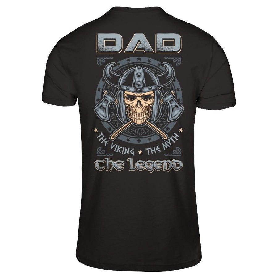 Dad The Viking The Myth The Legend-T-Shirt & Hoodie-Classic T-Shirt-Black