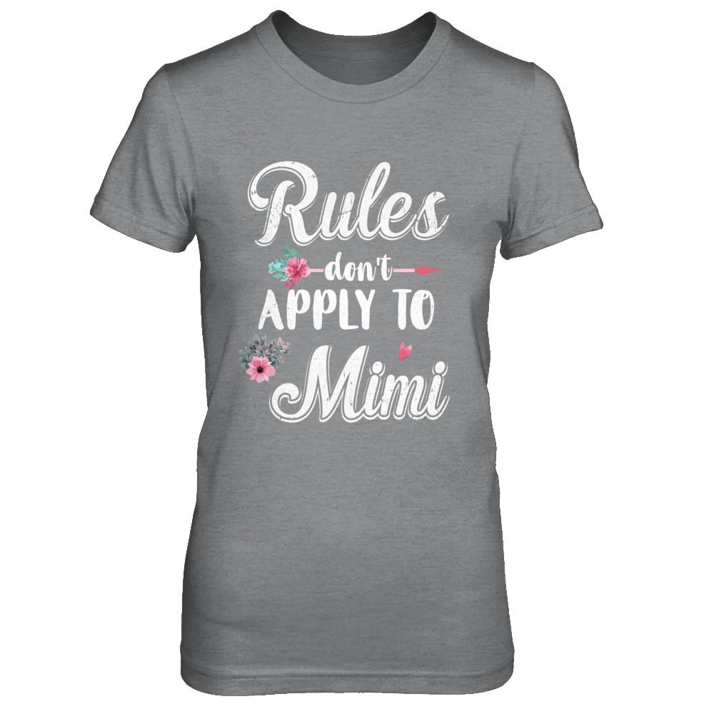 Grandmother Rules Don't Apply To Mimi-T-Shirt & Hoodie-Women's T-Shirt-Sport Grey