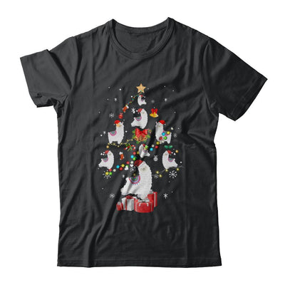Llama Christmas Tree Decor Xmas Gift-T-Shirt & Sweatshirt-Classic T-Shirt-Black